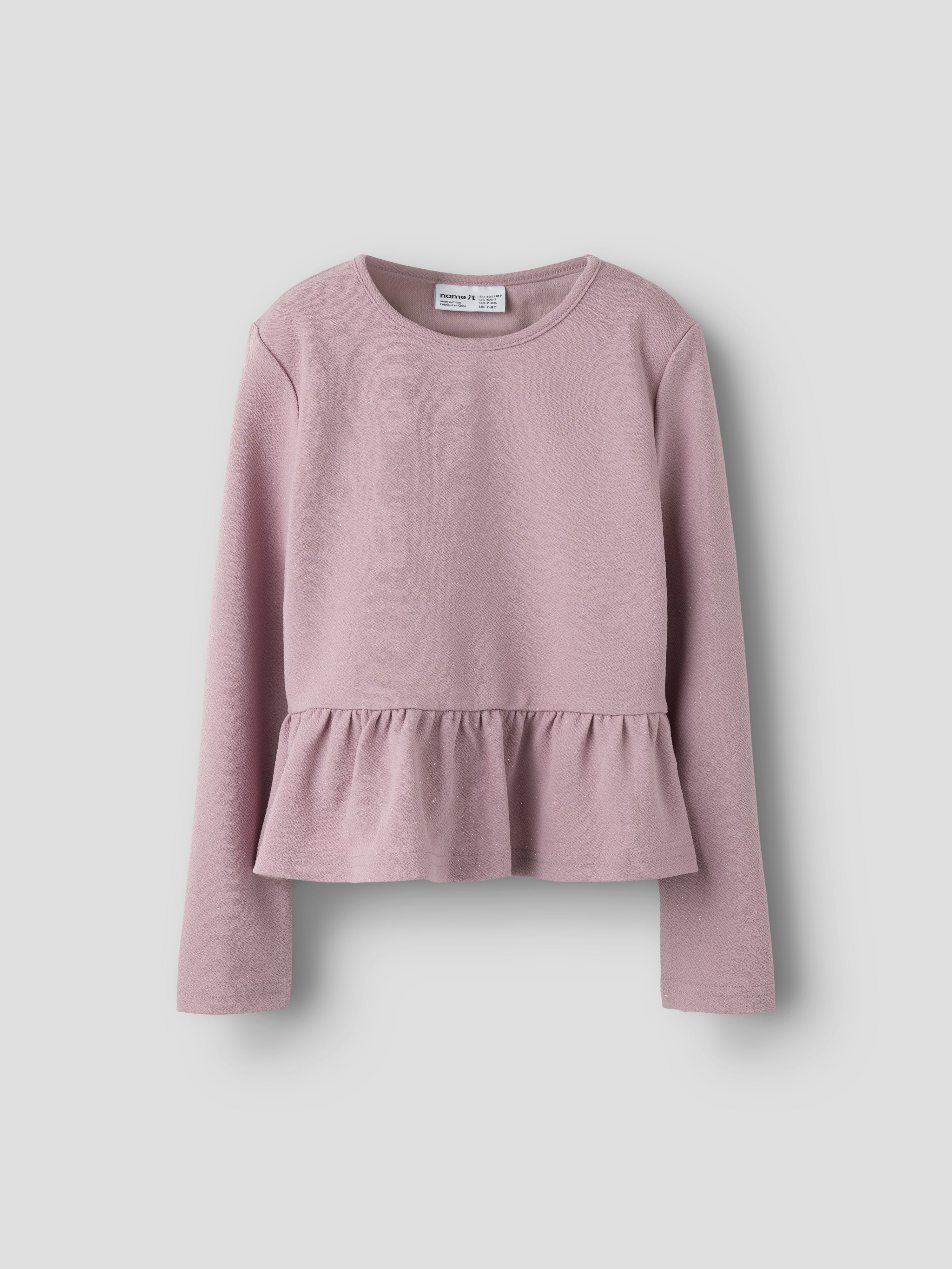 NKFROKA glitter T-Shirt - Mauve Shadows